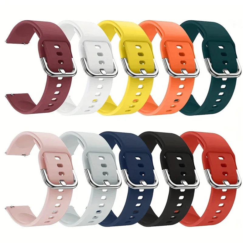 20mm/22mm Silicone band For Amazfit GTS/2/2e/3/4 GTS2 Mini/GTR 4/3/Pro/47mm/GTR2/2e/stratos 2/3 Bracelet Amazfit bip Watch strap
