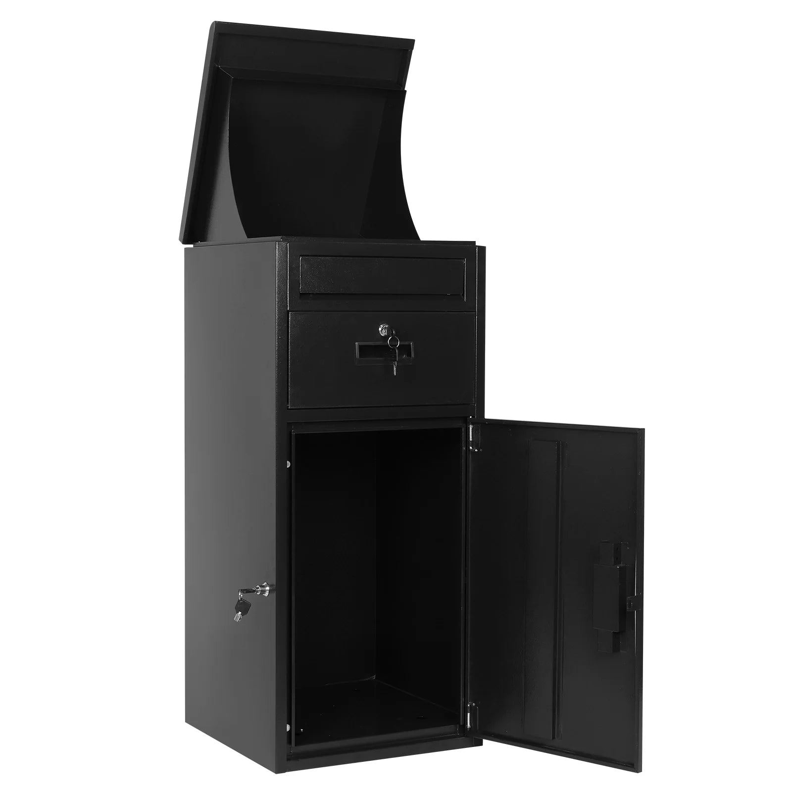 Package Delivery Box with Lockable Secure Anti-Theft Parcel Drop Boxes Rustproof Package Drop Container for Porch House Curbside