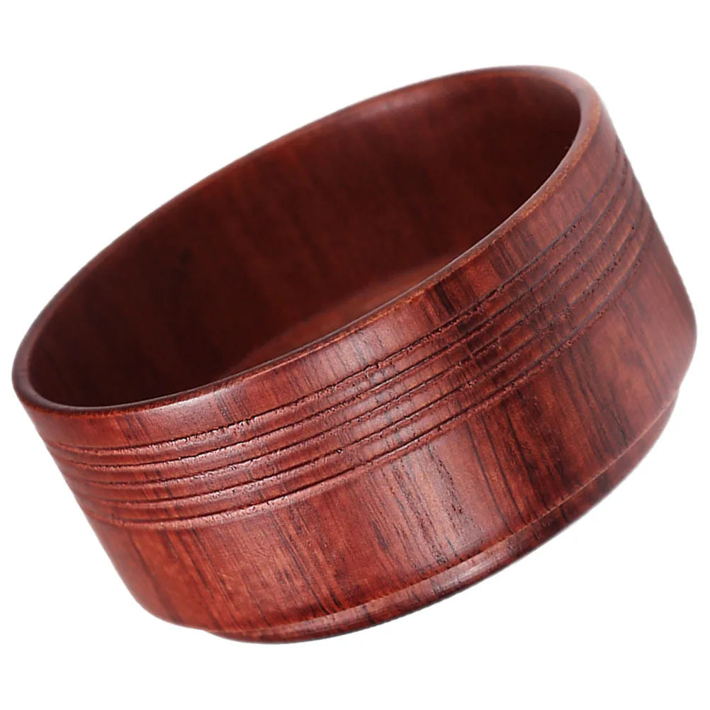 Wooden Shaving Bowl Portable Men Shave Supply Ergonomic Design Spacious Interior Durable Construction Shaving Tool