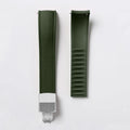 New CTS 18/19/20/21/22/24mm Curved FKM Rubber Quick Release Watch Strap Adjustable Man Women‘s Band Diving Universal Bracelet