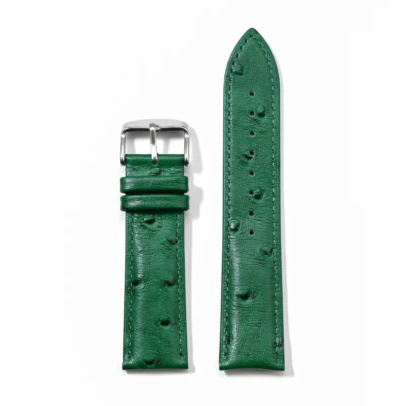 18/19/20/22/21mm Leather Watch Strap for huawei Watchband Ostrich pattern Flat-head universal men women Bracelet Wristband