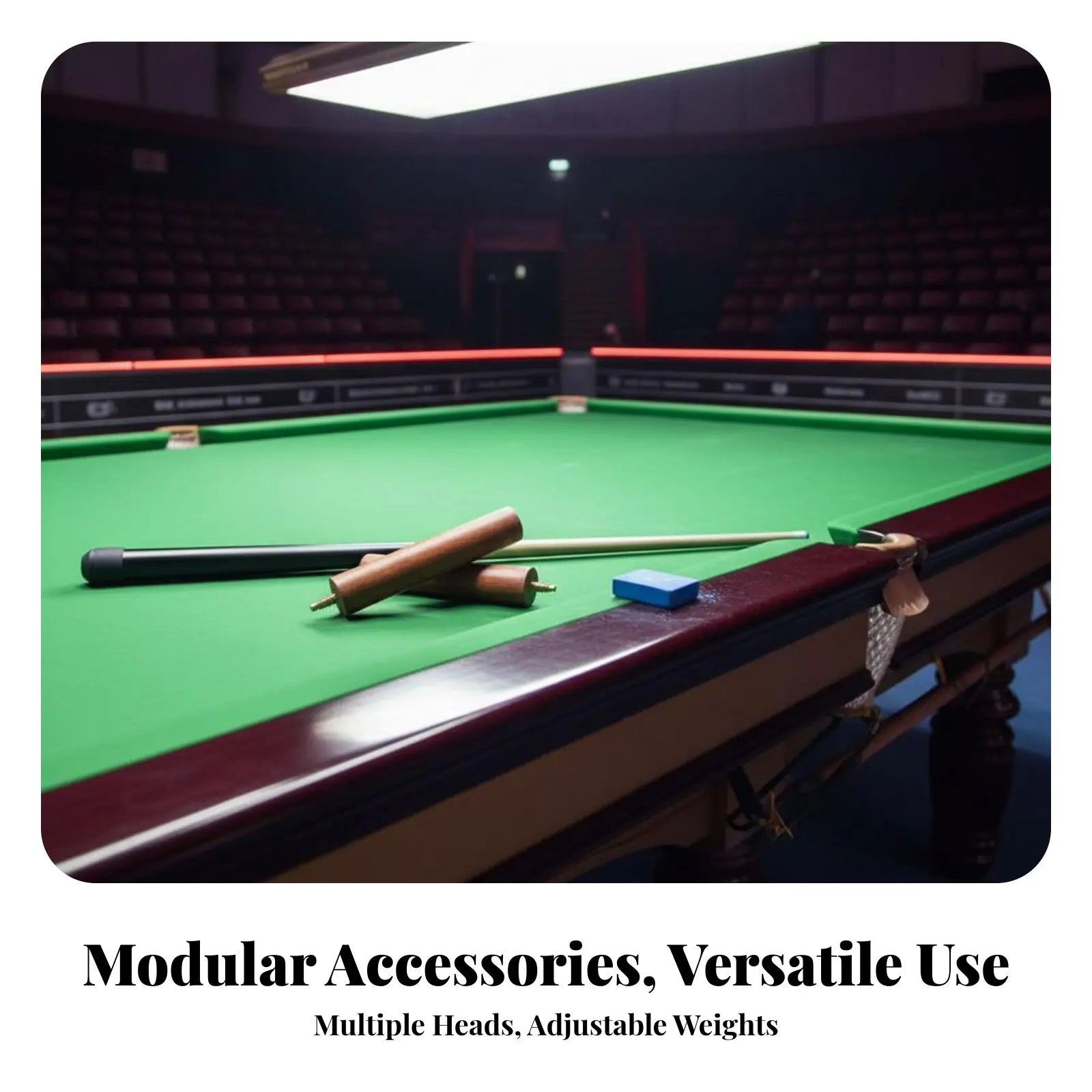 Snooker Cue Extension Handle No-Tool Installation Hardwood Wood Cue Extension Billiard Stick Extender Lightweight Construction