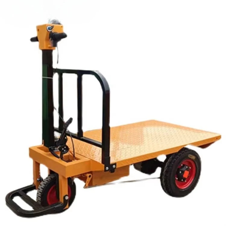 Dumper Cart Transport Flatbed Trolley Construction Site Brick Tool Trolley 3 Wheels Battery Power Electric Mini
