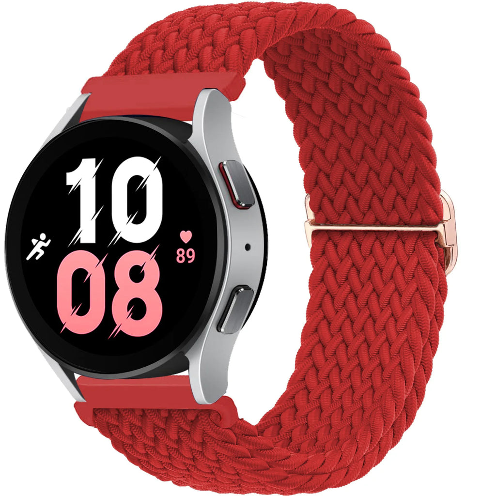 20mm/22mm Band For Samsung Galaxy Watch 7/4/6/5 pro/6 Classic/gear s3/active 2 Braided Solo loop bracelet Huawei GT 2e 3 4 Strap