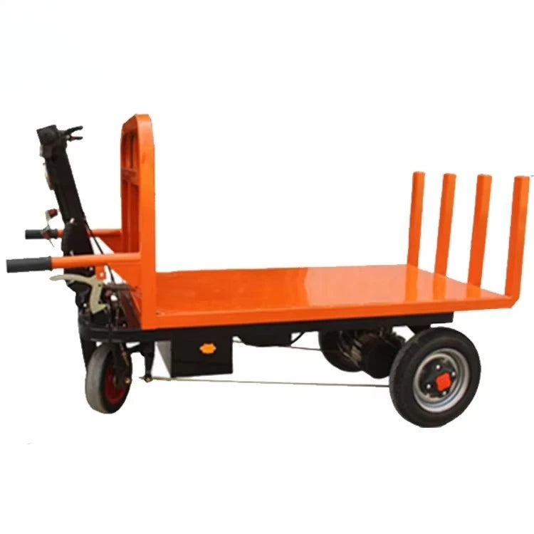 Dumper Cart Transport Flatbed Trolley Construction Site Brick Tool Trolley 3 Wheels Battery Power Electric Mini