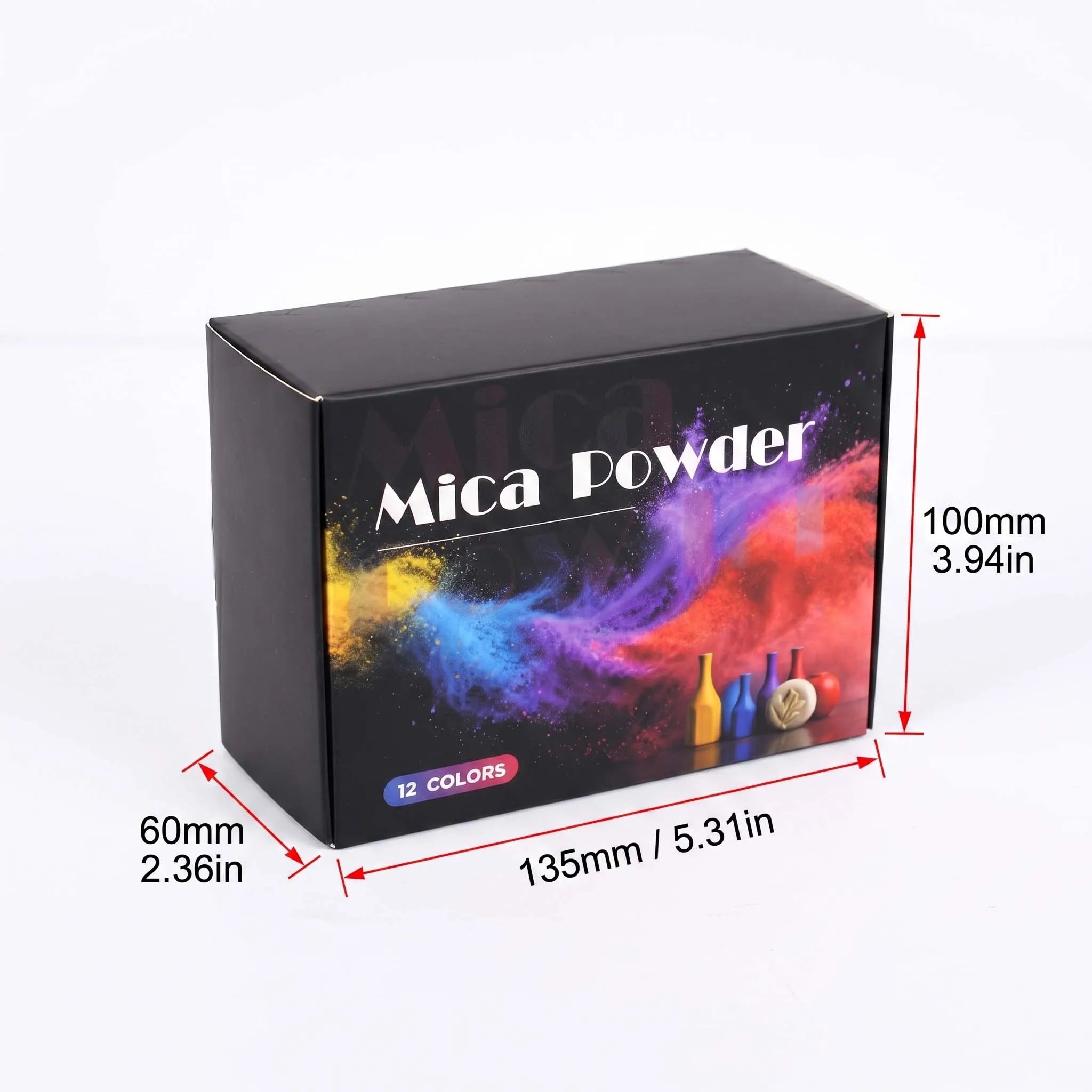 12-Color Gypsum Pigment Powder Dye DIY Crafting Resin Concrete Cement Plaster Materials Jewelry Making Tools