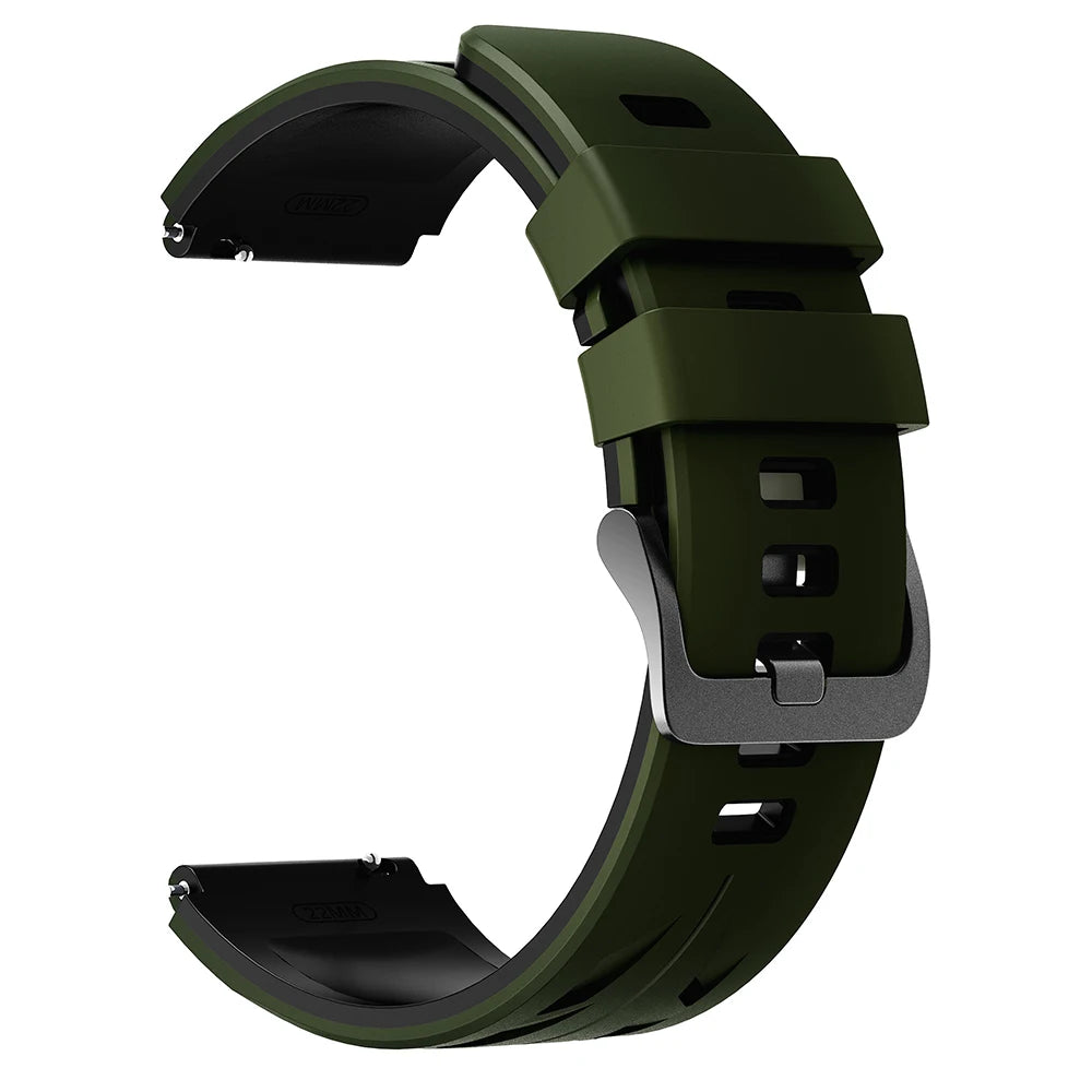 22mm Silicone Men Women Replace Watch Band For SUUNTO RACE 2 S/RUN /OCEAN/VERTICAL/5 PEAK/9 PEAK PRO DLC Bracelet Accessories