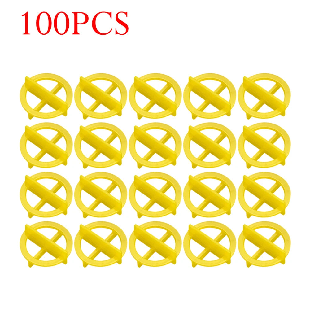 100Pcs Tile Leveling System Spacers Clips Wedge For Tiling Fixing Floor Wall Gap Wall Fixing Construction Tools