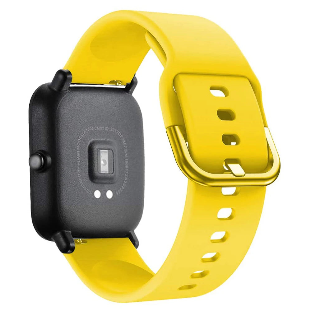 20mm/22mm Silicone band For Amazfit GTS/2/2e/3/4 GTS2 Mini/GTR 4/3/Pro/47mm/GTR2/2e/stratos/3 Bracelet Bip/U/S/lite Watch strap