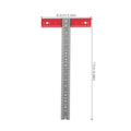 T-Shaped Aluminum Alloy Right Angle Ruler Precision Woodworking Measuring Tool for Carpenters DIY Marking Drafting Construction