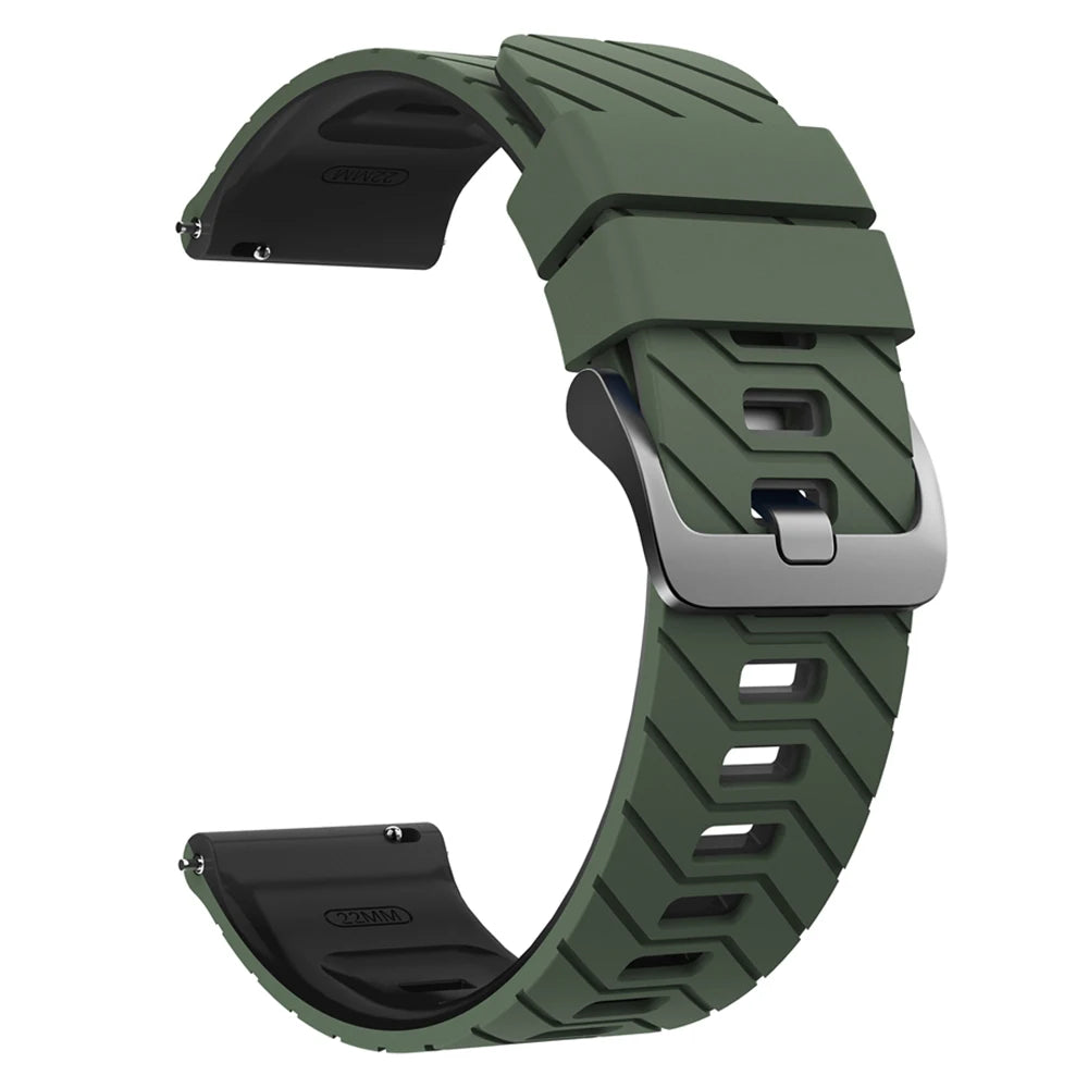 22mm Silicone Men Women Replace Watch Band For SUUNTO RACE 2 S/RUN /OCEAN/VERTICAL/5 PEAK/9 PEAK PRO DLC Bracelet Accessories