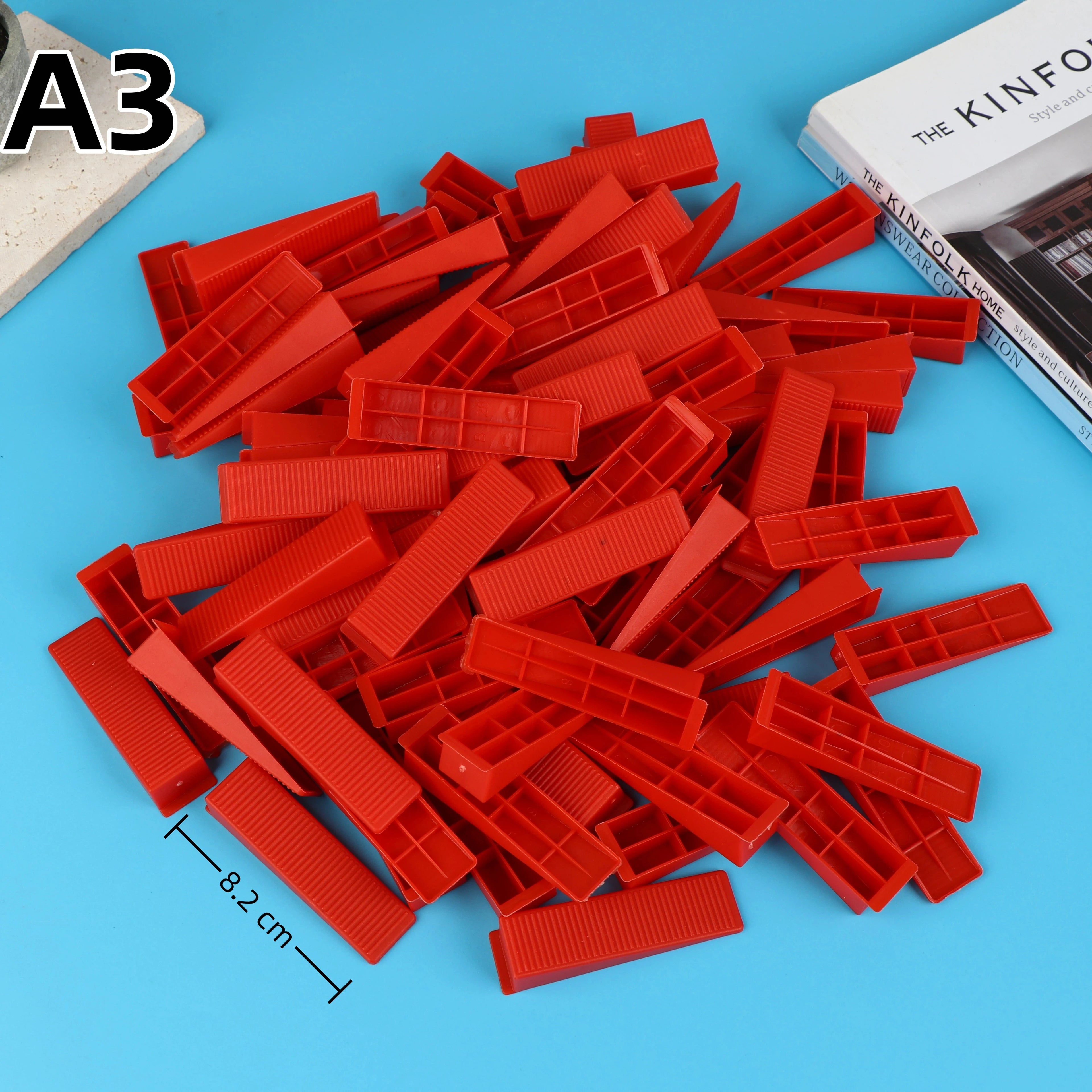 100Pcs Ceramic Tile Spacers Clips - 1.0/2.0/3.0MM Tile Leveling System For Floor Wall Tile Laying Construction Tools