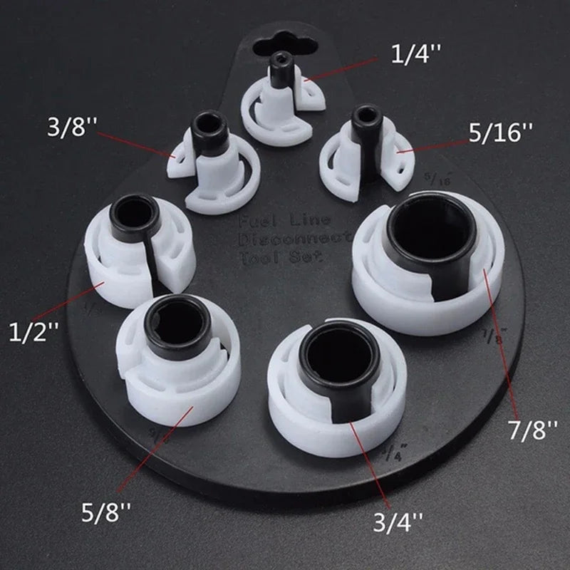 Automotive Fuel Line and Air Conditioning Disconnect Tool Set 7PCS with Precision Engineering and Construction