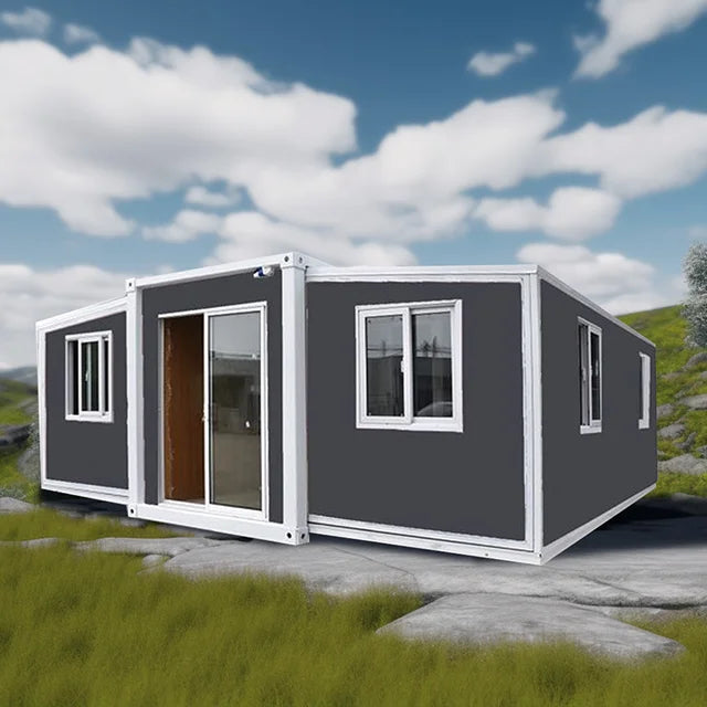 Customized 40ft Luxury Villa Mobile Container House Waterproof Prefab Portable Tiny Home With 2-5 Bedrooms For Office Building