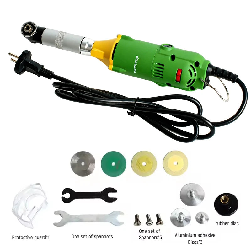 Electric Ceramic Tile Beauty Sewing Tool Electric Angle Grinder 6Speeds 90° Elbow Grout Cleaning Machine Grinder Sander Polisher