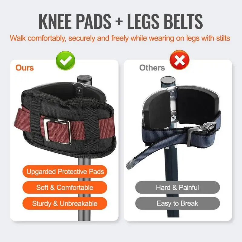 Drywall Stilts Straps Drywall Stilt Replacement Straps Adjustable Household Wall Painting Tools For Construction Renovation