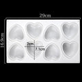 Love Heart Silicone Soap Mold Handmade Candle Making Kit Diy Chocolate Ice Soap Plaster Resin Cake Decoration Baking Tools