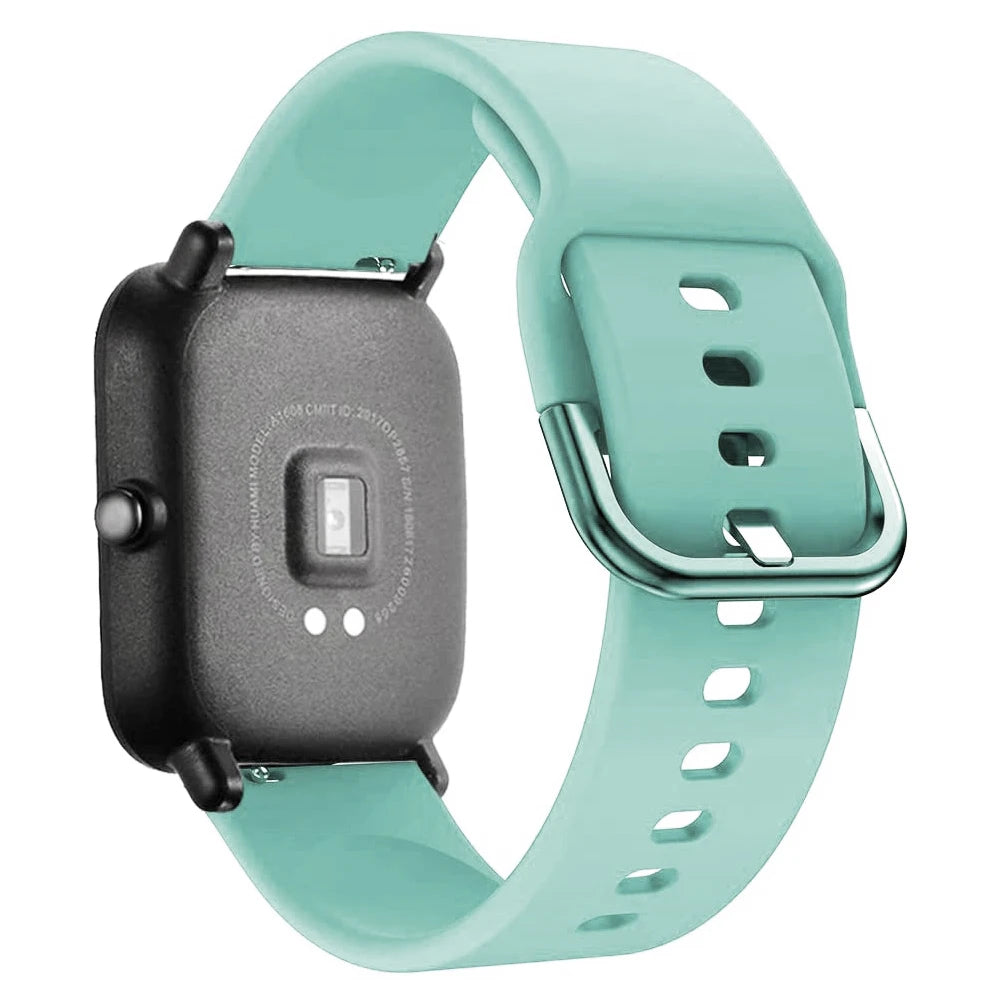 20mm/22mm Silicone band For Amazfit GTS/2/2e/3/4 GTS2 Mini/GTR 4/3/Pro/47mm/GTR2/2e/stratos/3 Bracelet Bip/U/S/lite Watch strap