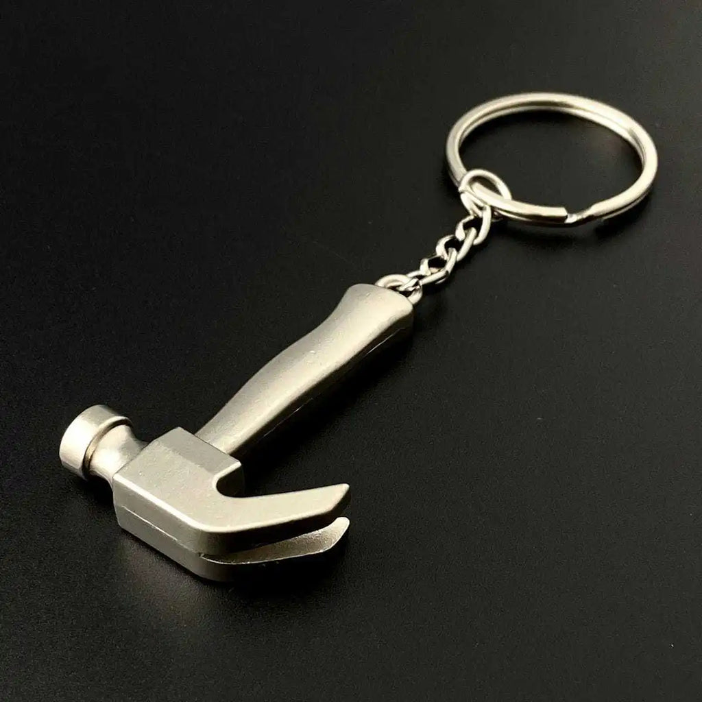 Construction Pretend Play Set Mini Multi DIY Toy Small Keyring Tools Metal Keychain Assorted Designs for Creative Play Gift Car