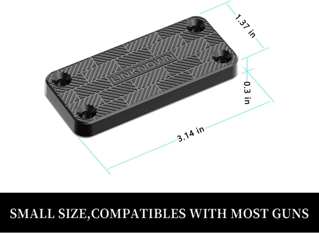 55 Lbs Magnetic Gun Mount for Car, Rubber Coated Firearm Holder for Pistols, Rifles, Safes, Desks