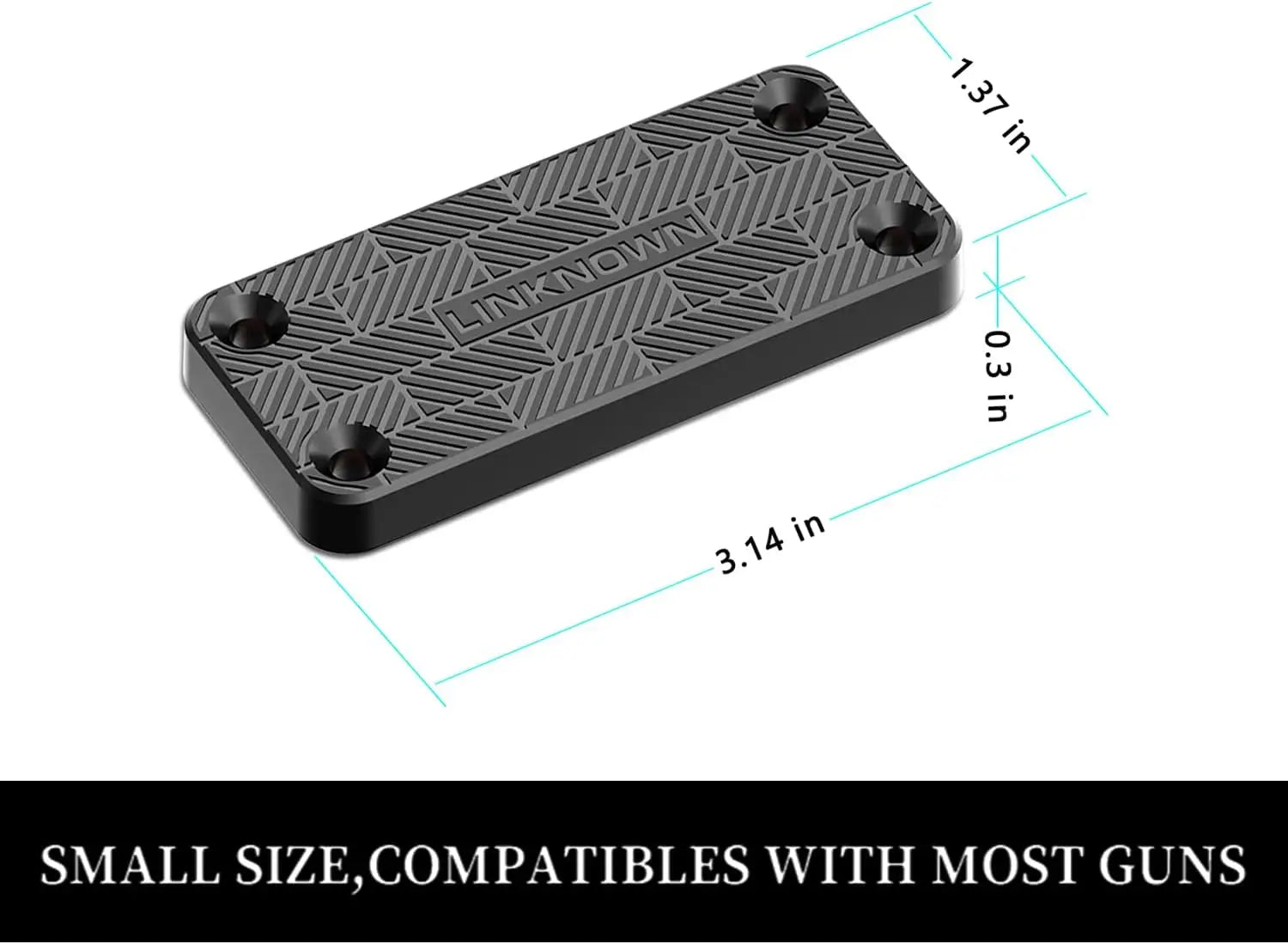 55 Lbs Magnetic Gun Mount for Car, Rubber Coated Firearm Holder for Pistols, Rifles, Safes, Desks