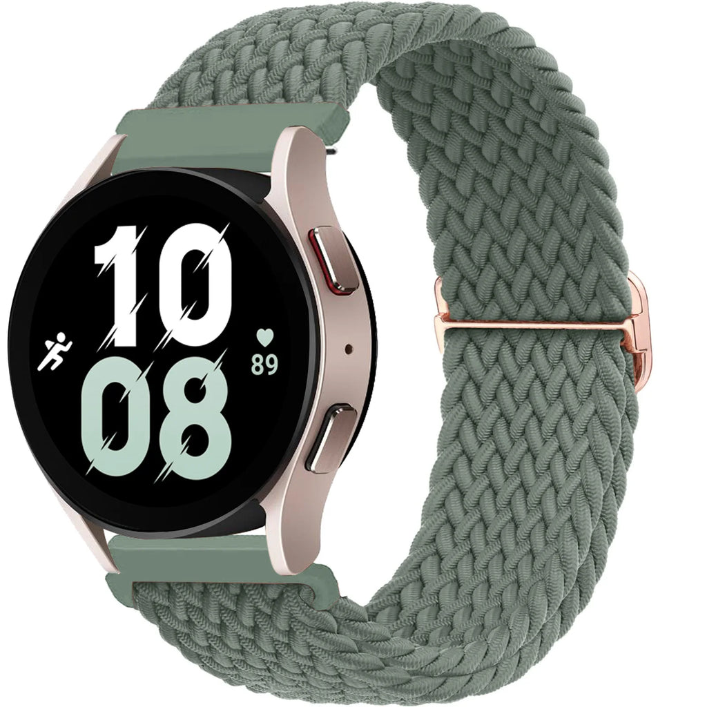 20mm/22mm Band For Samsung Galaxy Watch 7/4/6/5 pro/6 Classic/gear s3/active 2 Braided Solo loop bracelet Huawei GT 2e 3 4 Strap