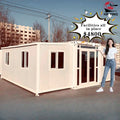 Customized 40ft Luxury Holiday Villa Expandable Container House With 1-4 Bedrooms Prefab Modular Steel Office Building Bathroom