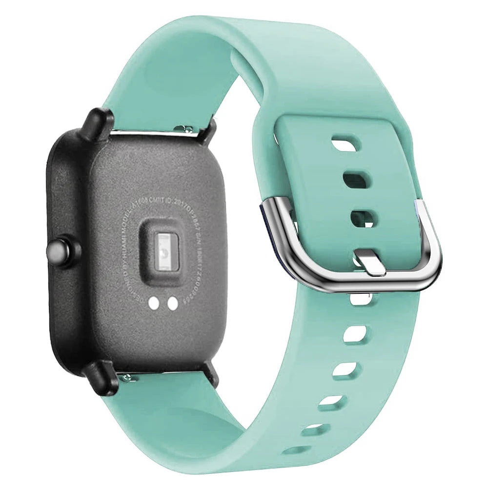 20mm/22mm Silicone band For Amazfit GTS/2/2e/3/4 GTS2 Mini/GTR 4/3/Pro/47mm/GTR2/2e/stratos/3 Bracelet Bip/U/S/lite Watch strap