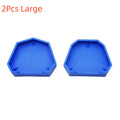 2/6Pcs Dental Model Base Silicon Plaster Model Base Denture Impression Trays Dentistry Former Base Kit Dentist Laboratory Tools