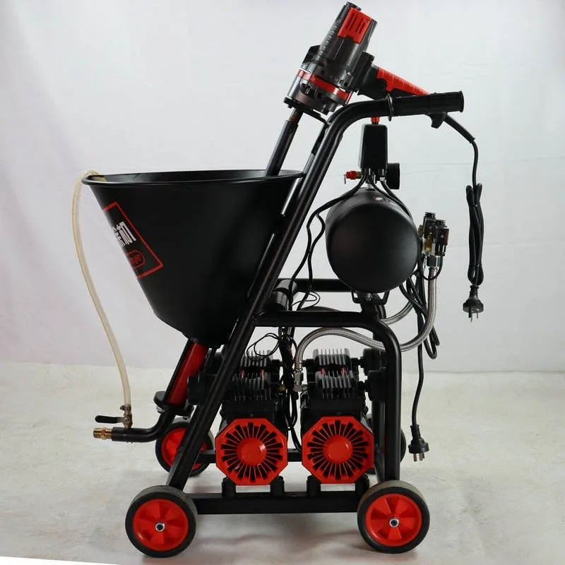 Construction Tools High Pressure Cement Grouting Spraying Plaster Machine Waterproof Grout Injection Pump with Air Compressor