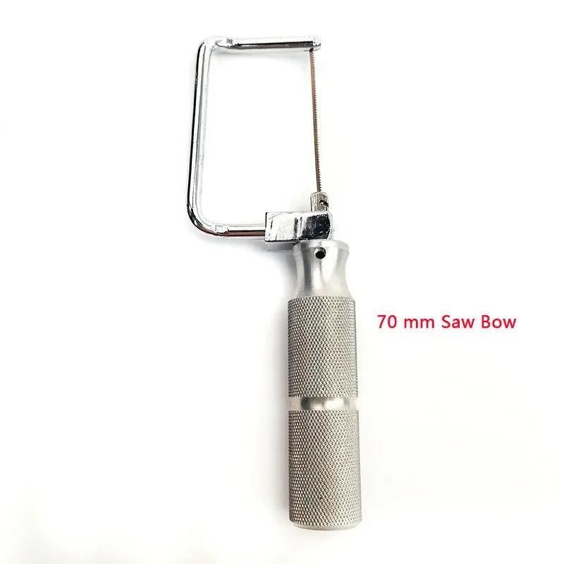 Dental Long Plaster Gypsum Saw with 20pcs Saw Blades 70/98/128mm Metal Dentist Tool Lab Material Dentistry Accessories