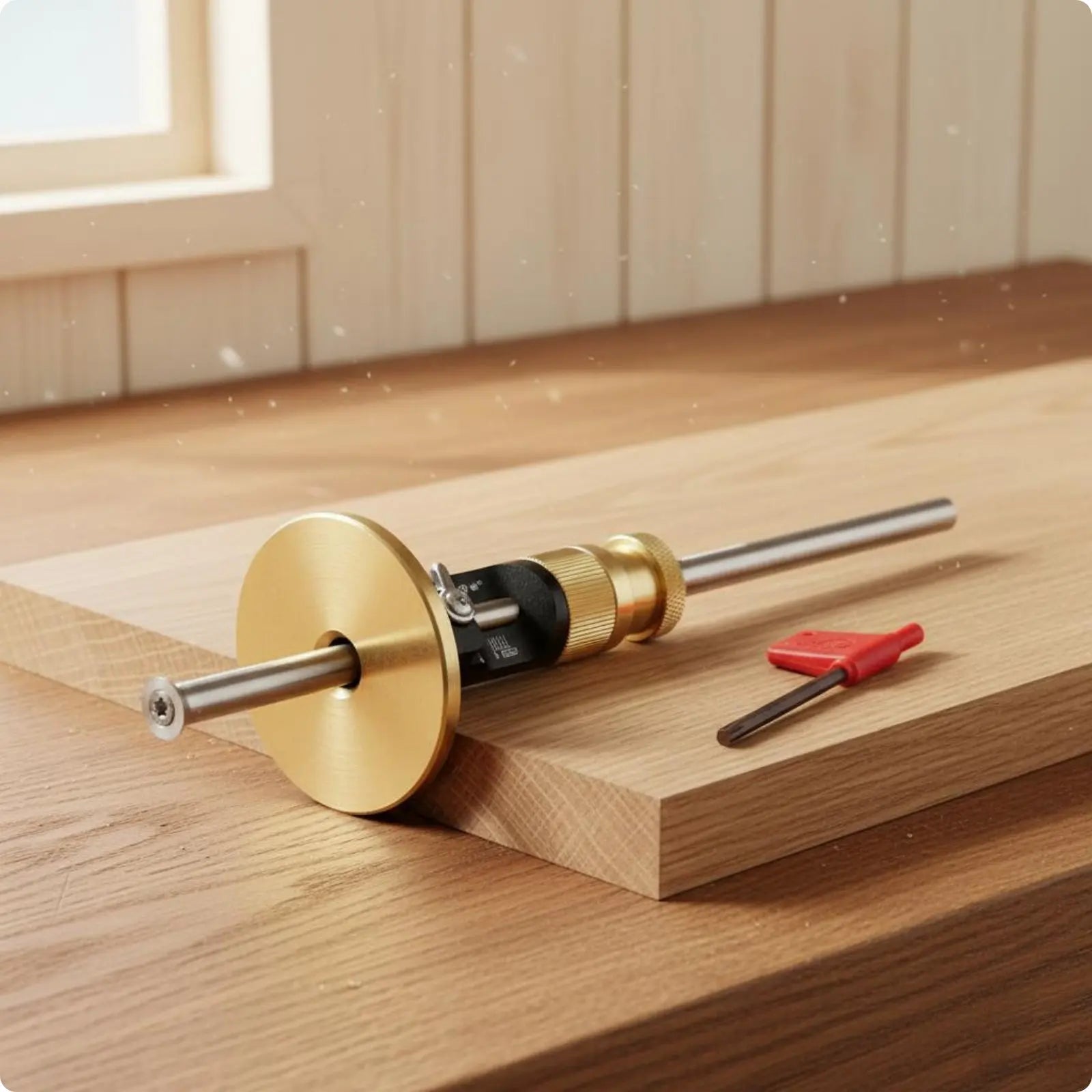 Fine-Tune Marking Gauge Long-Lasting Construction European & Design Scriber Wheel Marking Gauge Replaceable Blade Scribing Tool
