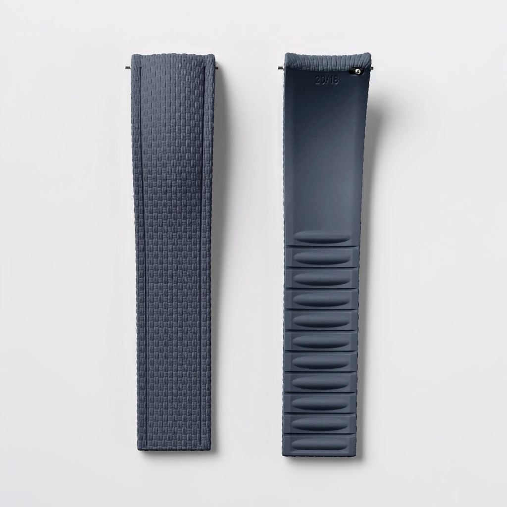 New CTS 18/19/20/21/22/24mm Curved FKM Rubber Quick Release Watch Strap Adjustable Man Women‘s Band Diving Universal Bracelet