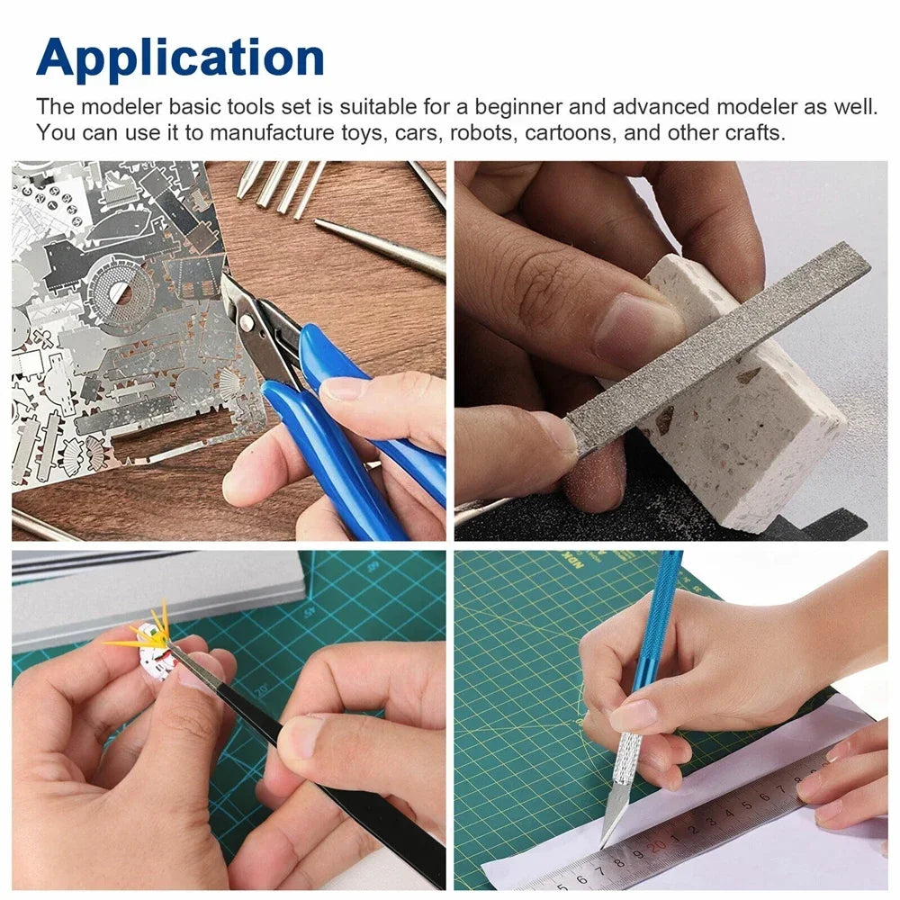 Complete Gunpla Model Tool Kit Essential Assembly Tools for Gundam Model Building with Professional Grade Supplies