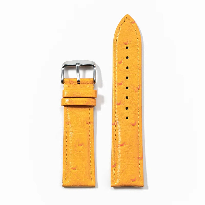 18/19/20/22/21mm Leather Watch Strap for huawei Watchband Ostrich pattern Flat-head universal men women Bracelet Wristband