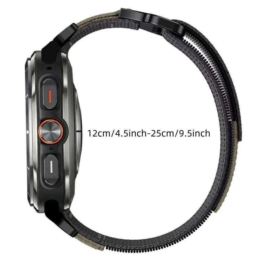 Nylon Velcro Bands for Suunto Race 2/Race/Race S/Run/Vertical/Vertical 2/9 Peak Pro/9 Peak/5 Peak Strap for Men and Women