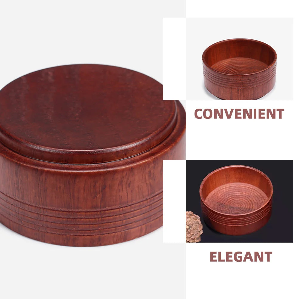 Wooden Shaving Bowl Portable Men Shave Supply Ergonomic Design Spacious Interior Durable Construction Shaving Tool