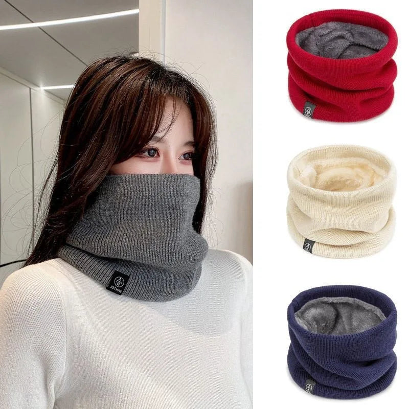 Thick Fleece Neck Gaiter Scarf for Winter Windproof Riding Face Mask Warm Thermal Neck Warmer for Men Women