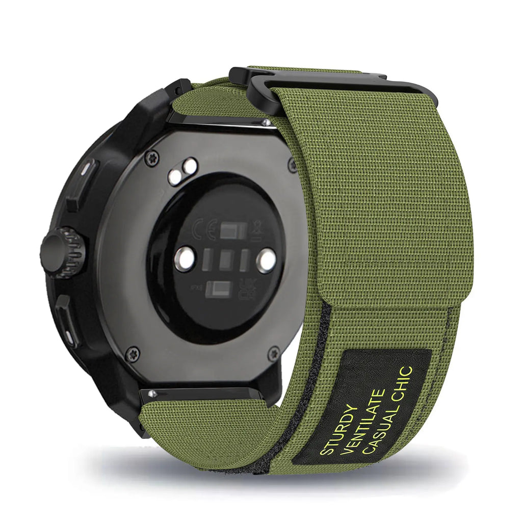 Nylon Velcro Bands for Suunto Race 2/Race/Race S/Run/Vertical/Vertical 2/9 Peak Pro/9 Peak/5 Peak Strap for Men and Women