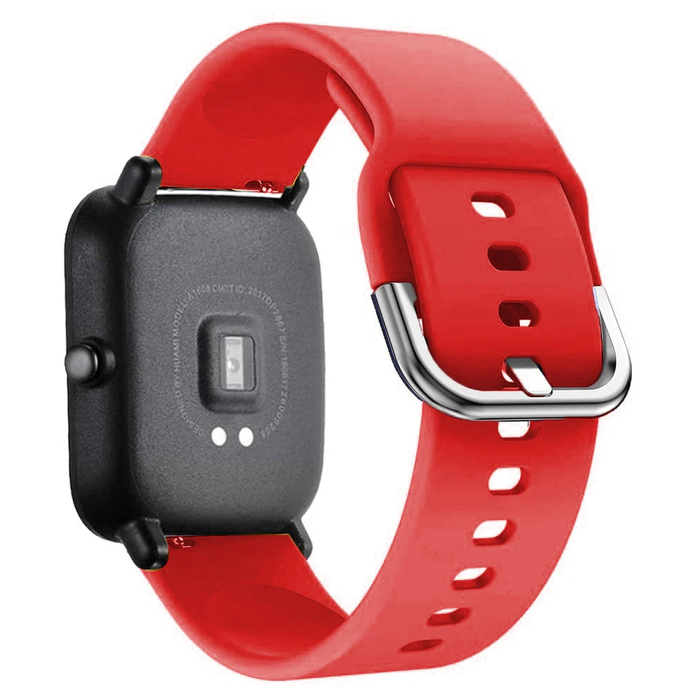 20mm/22mm Silicone band For Amazfit GTS/2/2e/3/4 GTS2 Mini/GTR 4/3/Pro/47mm/GTR2/2e/stratos/3 Bracelet Bip/U/S/lite Watch strap