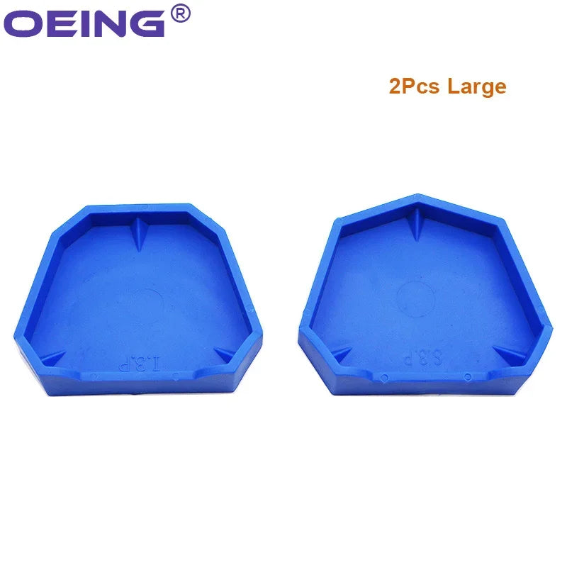 2/6Pcs Dental Model Base Silicon Plaster Model Base Denture Impression Tray Impression Dentistry Former Base Kit Dentist Tools