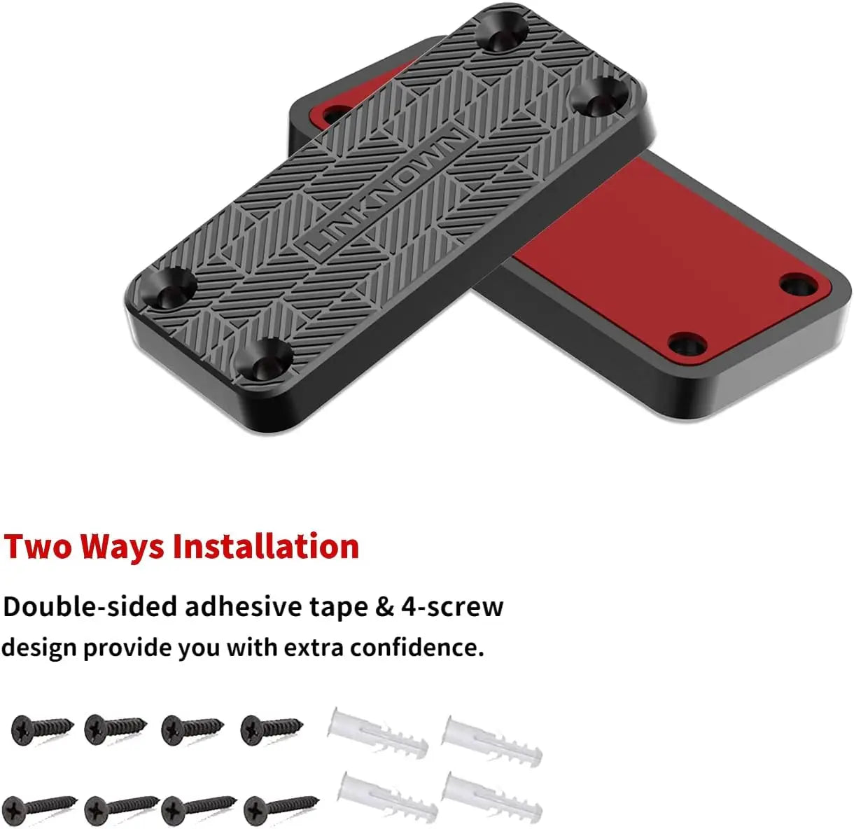 55 Lbs Magnetic Gun Mount for Car, Rubber Coated Firearm Holder for Pistols, Rifles, Safes, Desks