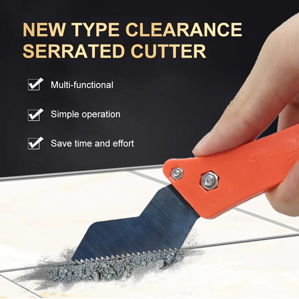 Professional Ceramic Tile Grout Remover Serrated Seam Cleaner Tungsten Steel Hook Knife For Floor Wall Seam Cement Cleaning Tool