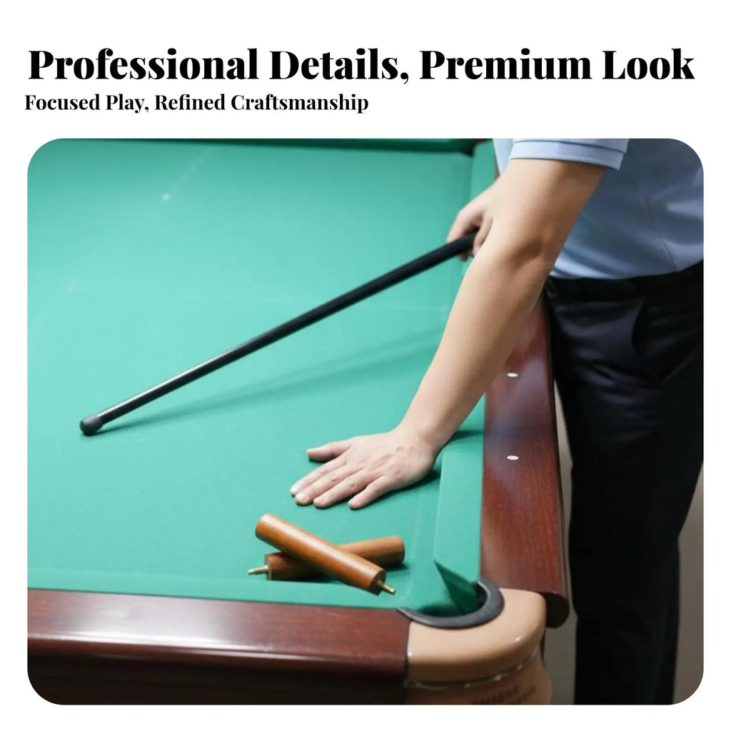 Snooker Cue Extension Handle No-Tool Installation Hardwood Wood Cue Extension Billiard Stick Extender Lightweight Construction