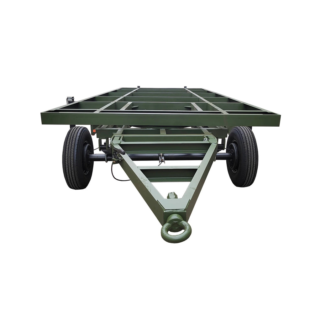 （Factory Direct Sale）Heavy Duty Tandem Trailer Max OEM Steel Truck  Container Trailer Frame House Base Trailer Chassis