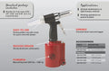Professional Air Riveter Tool - 3/16 Inch Capacity, 2200 lb Pulling Force for Construction & Home Improvement