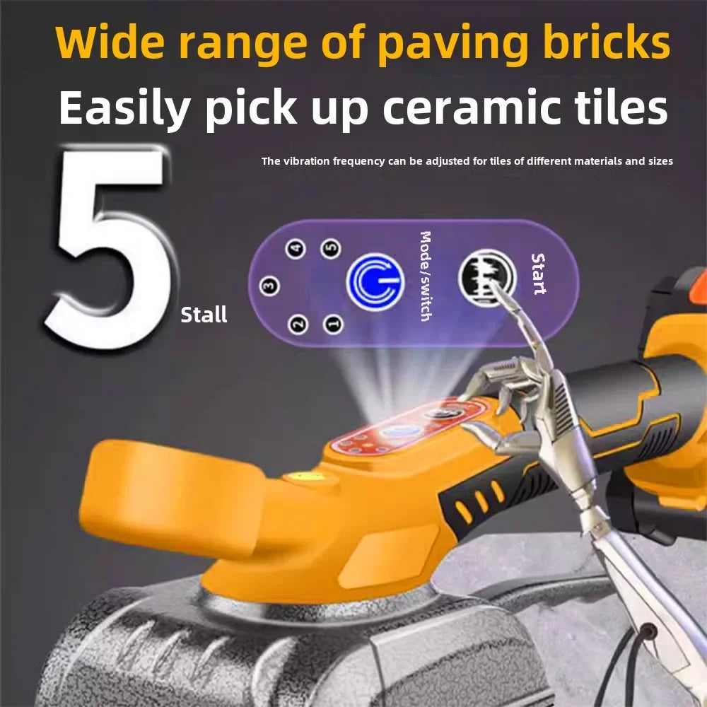 VILASTING Tile Tiling Machine 5 Gears High Loading Capacity Wall Floor Tile Laying Vibrating Tool For Dewalt 20V Battery Pin