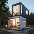 Detachable Square Container Mobile House Curtain Wall Quick Installation Modern Design Breathable Rural Resort Living Box