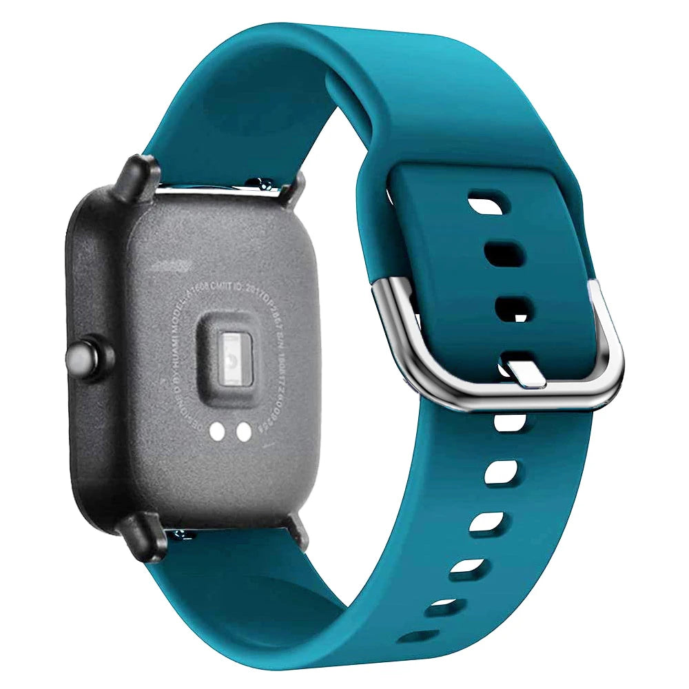 20mm/22mm Silicone band For Amazfit GTS/2/2e/3/4 GTS2 Mini/GTR 4/3/Pro/47mm/GTR2/2e/stratos/3 Bracelet Bip/U/S/lite Watch strap