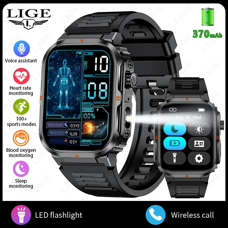 Men‘s Smart Watch 3ATM Waterproof Military Sport Fitness Women Smart Bracelet Blood Pressure Monitor Smartwatch Men Android iOS